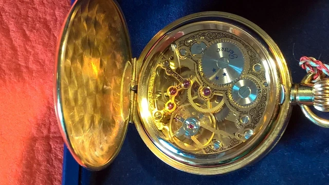 Orologio Da Tasca Scheletro A Carica Manuale Con Catena E Incisione Personalizzata