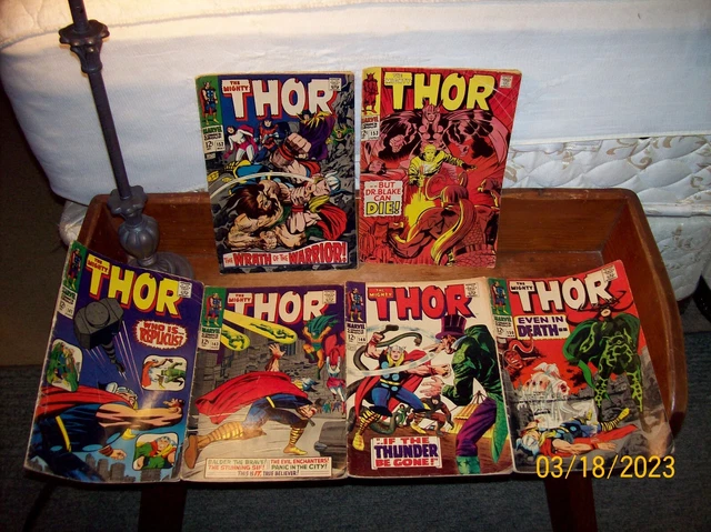 The Mighty Thor Lot #141,143,146,150,152,153 / 6/67-6/68 / 4 Of 6 Are Very Good