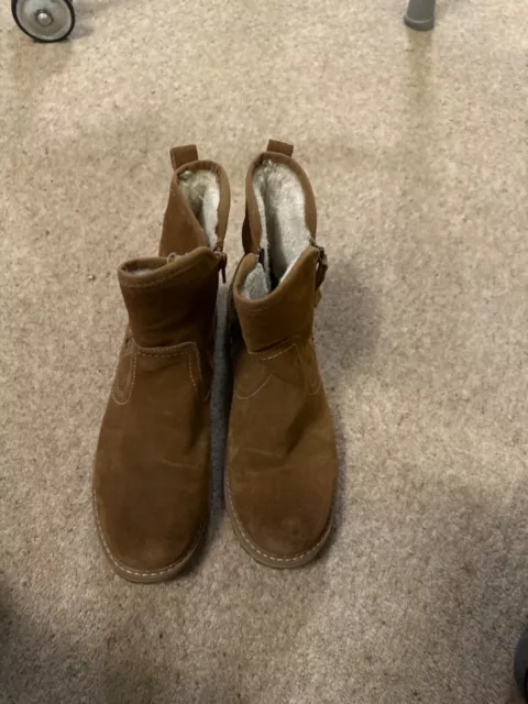 LADIES SHUROPODY BOOTS size 7 light brown suede 7.00 PicClick UK
