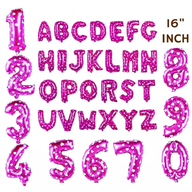 Gold & Silver 16" Alphabet Letter Number A-Z Foil Balloons NAME PARTY WEDDING