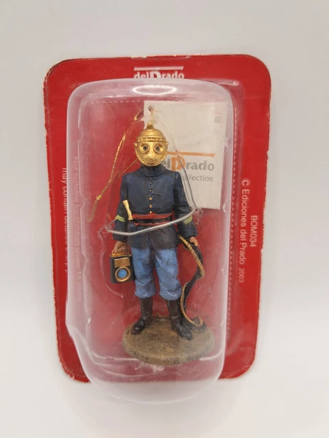 Del Prado Sammelfigur Feuerwehrmann Madrid 1951 – 1:32, Ca. 7 Cm, Aus Metall, Für Sammler
