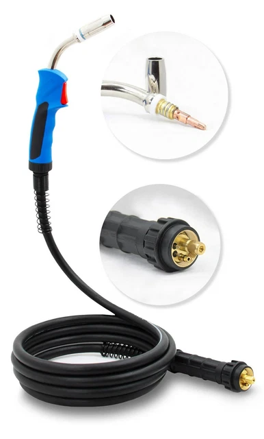 Binzel Chalumeau De Soudage MIG/MAG MB 24 EVO PRO - Refroidi Par Air (longueur 4 M