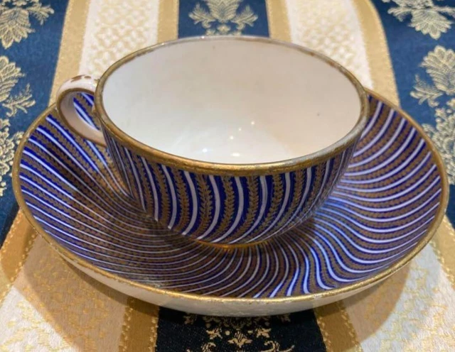 Early 17th Century 24k & Saucer Gilt Sevres Cup