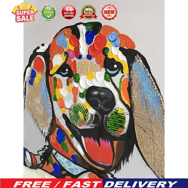 (DE4163) 5D HAZLO TÚ MISMO Taladro completo Diamante Pintura Perro Punto de Cruz Kit de mosaico (W0124)