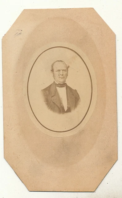 Jac. Schömbs CDV - frühes Herrenportrait - Offenbach 1860er