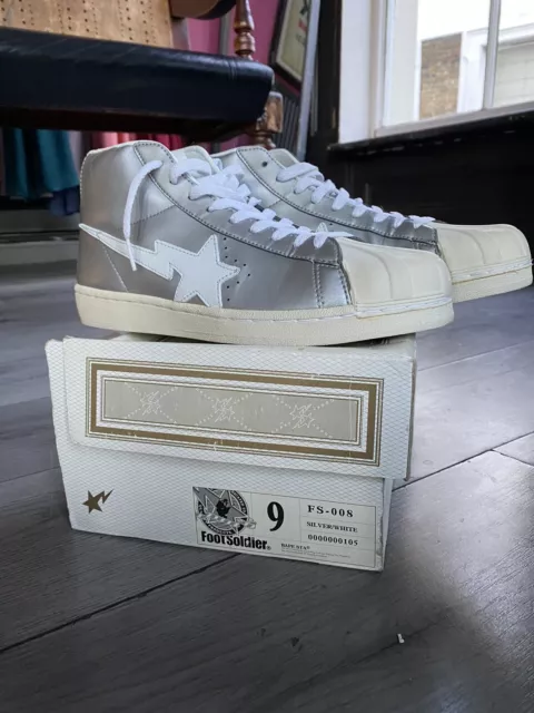 Silver bapesta deals
