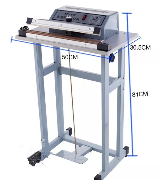 Foot Pedal Impulse Sealer ,heat sealing machine, Plastic Bag sealer 600mm*3mm y