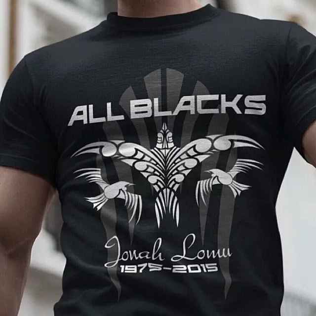 Jonah Lomu Rugby T-Shirt All Blacks Legend New Zealand