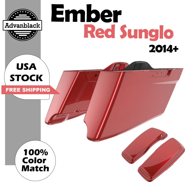 harley ember red sunglo paint