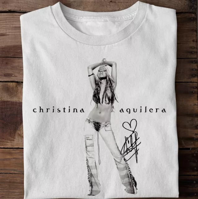 New Christina Aguilera Gift For Fan White S-23XL Shirt For Fan