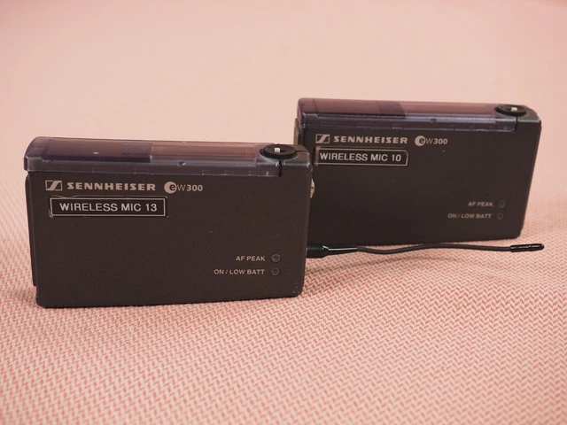 Lot of Two Sennheiser SK300 Wireless Bodypack Transmitter 630-662MHz EW300