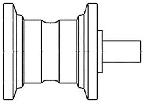 TRAGROLLE für FAI 240, Komatsu PC25-1, PC25-1R, PC30-7F, PC40-7T, PC45, PC50UD