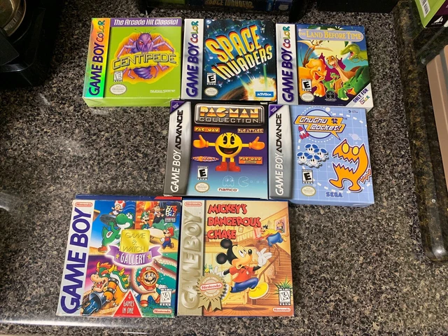 Nintendo Gameboy Color Advance Mickey Game Watch Invaders Chu Chu Lot of 7 Nintendo Gameboy Color Advance Mickey Game Watch Invaders Chu Chu Lot of 7