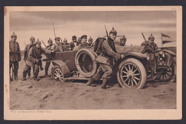 Ansichtskarte Militaria Soldaten Autopann 1. Weltkrieg Herausgeber Münchener