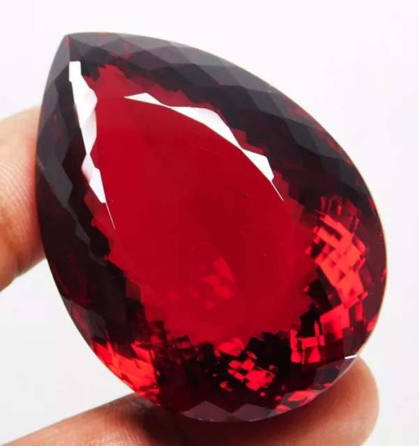 1500 Ct Certified Natural Brazilian Red Color Topaz Big Size Pear Cut Gemstone