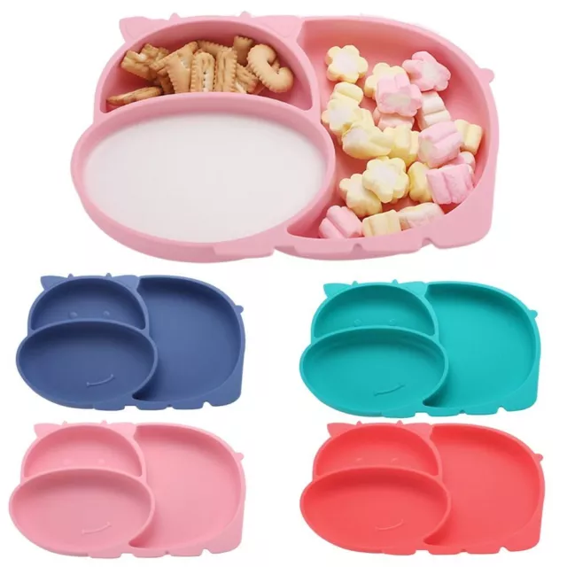 Plate Storage Tray Baby Suction Plate Bowl Kid Feeding Mat Silicone Plate