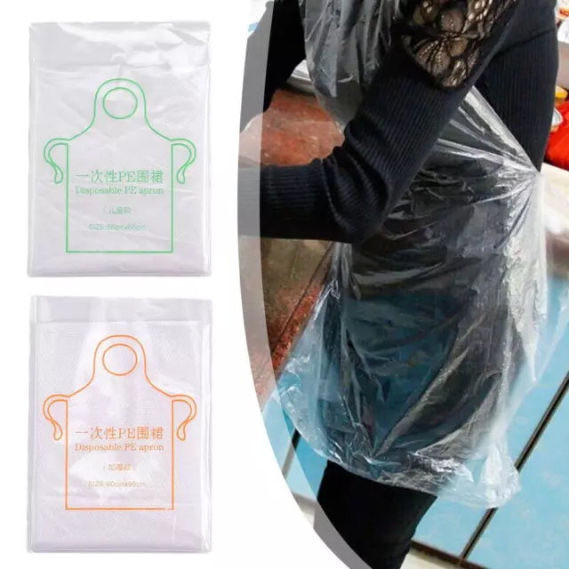 10pcs Multifunctional Disposable Apron Cooking Painting Waterproof For Men Wo η△