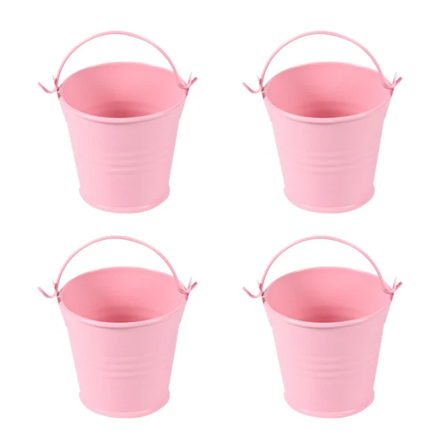 4 Pcs Mninature Pot Mini Bucket Indoor Hanging Planters Pot Plants Indoor Crafts