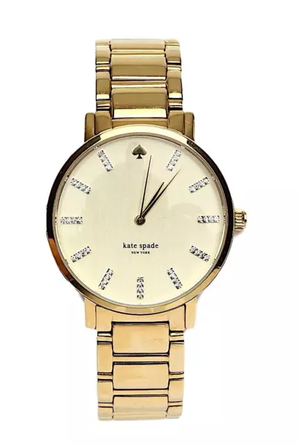 Kate Spade Women's Gold Gramercy Round Bracelet Watch 3169