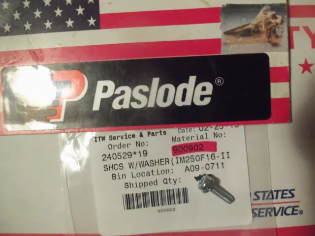 "Genuine" Paslode  Part # 900902 - SHCS W/WASHER(IM250F16-II