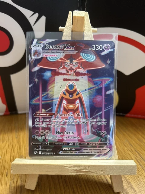 PSA 10 Deoxys VMAX Crown Zenith GG45 – English Holo Full Art Pokémon Card 2023