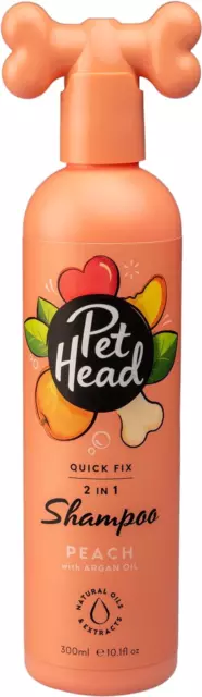 PET HEAD Shampoing Et Après-Shampoing Pour Chien 300 Ml, Quick Fix, Parfum De Pê