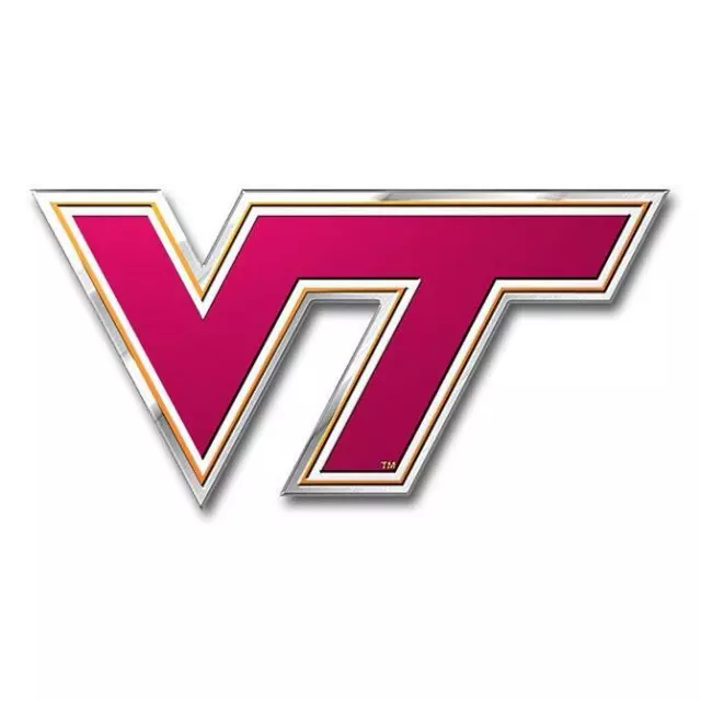 Virginia Tech Hokies Die Cut Metal Auto Emblem [NEW] Car Truck Decal Sticker
