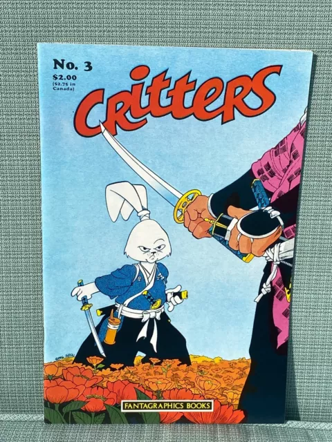 Critters #3 Solid Near Mint Or Better Usagi Yojimbo Stan Sakai Make An Offer!!