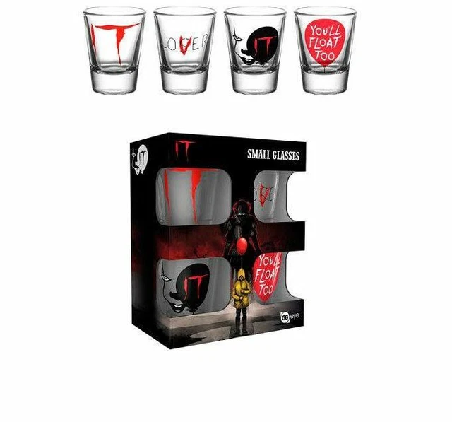 Schnapsgläser 4er Set AC/DC Black Ice – 10,5 Cm Hoch, Robustes Glas, Mit 4 Verschiedenen Band-Motiven