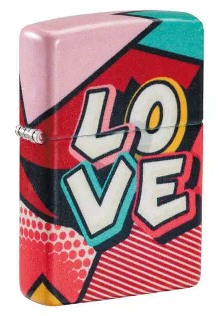 Accendino Antivento Ricaricabile Zippo Love Graffiti 46013 Uomo Metallo