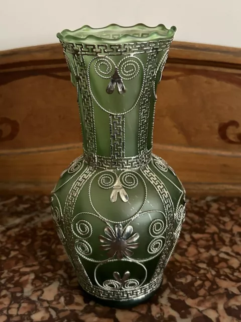 Vase En Pâte De Verre Art Deco