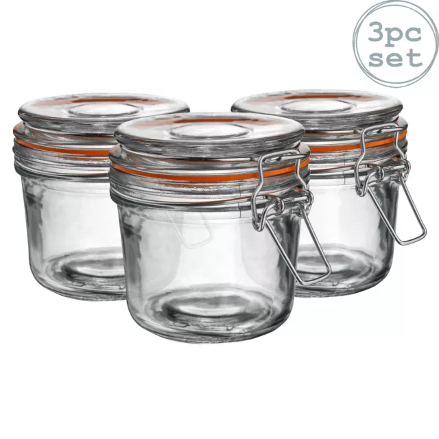 Verre de stockage / alimentaire Preserve PrÃÂ©server Jar Top Clips - 350ml - x3