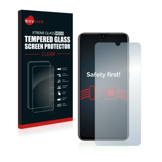 3x Savvies Xtreme Glass HD33 Clear Protector de pantalla de cristal  templado para Apple iPhone XR