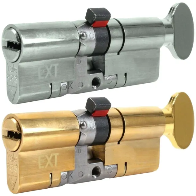 YALE THUMBTURNS BRASS/NICKEL 40/40 80mm Strong Door Cylinder Barrel Lock Latch