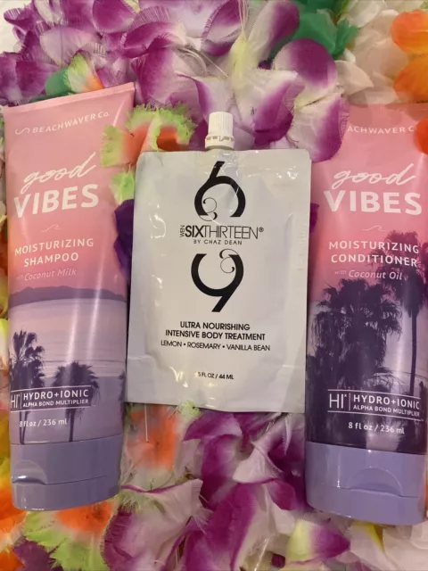 🌸BEACHWAVER Co GOOD VIBES Moisturizing Shampoo & CONDITIONER🌸W WEN 6-13🌸