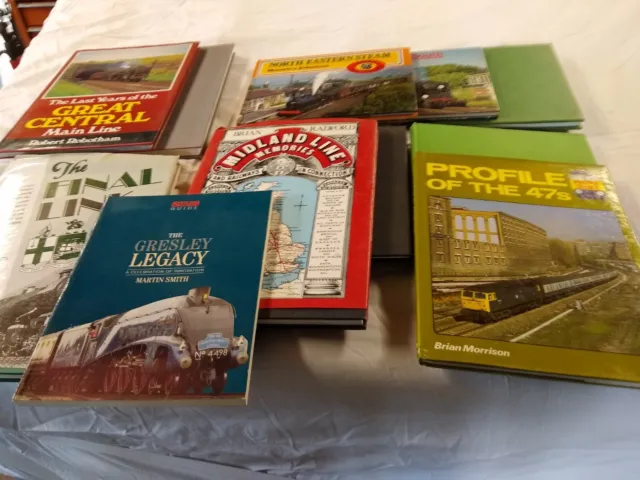 Collection of 11 railway enthusiast books. Steam and regions. VGC. USED