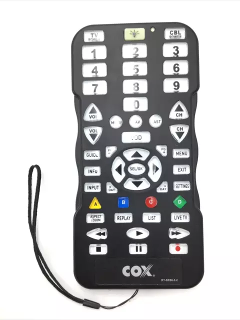 Genuine COX Simplicity RT-SR50-3.2 Universal Cable + TV Remote Control