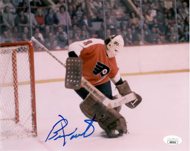 Philadelphia Flyers HOF Great Bernie Parent Autographed 8x10 W/JSA COA