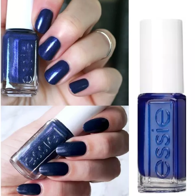 ESSIE Vernis à ongles  Leathers Collection - 454 In hot Purse-uit - Bleu 5ml