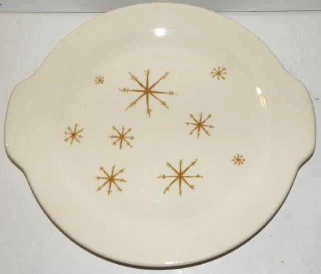 VINTAGE Royal China Star Glow Atomic Cake Plate/Serving Platter Retro