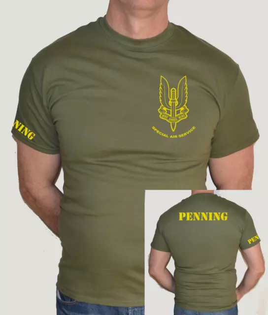 T SHIRT SAS FORZE Speciali Britanniche Personalizzate Esercito