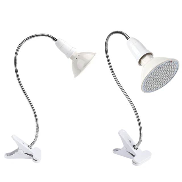 200LED Wachsen Licht Lampe Glühbirnen Flexible Desk Clip Halter Indoor