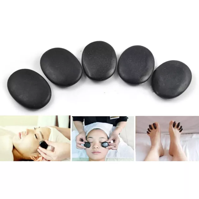 7pcs (3cmx4cm)set Large size Hot Stone Massage massager basalt Rocks stonfw-wf