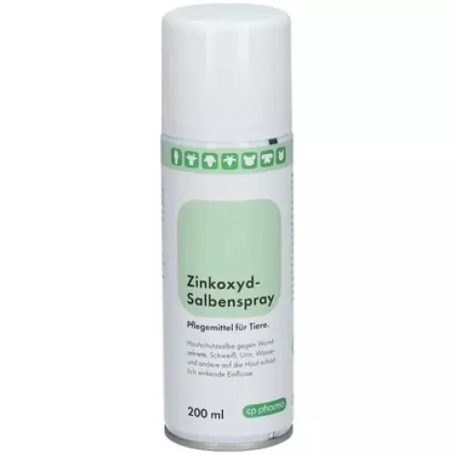 Zinkoxyd-Salbenspray 200ml Wundbehandlung cppharma Pferd Hund Zinkoxid Zinkspray