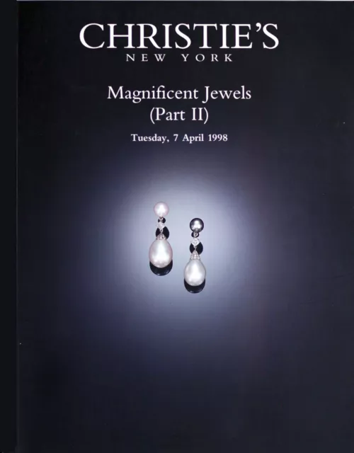 Christie's MAGNIFICENT JEWELS (PART ii) Jewelry Auction Catalog 04/07/1998