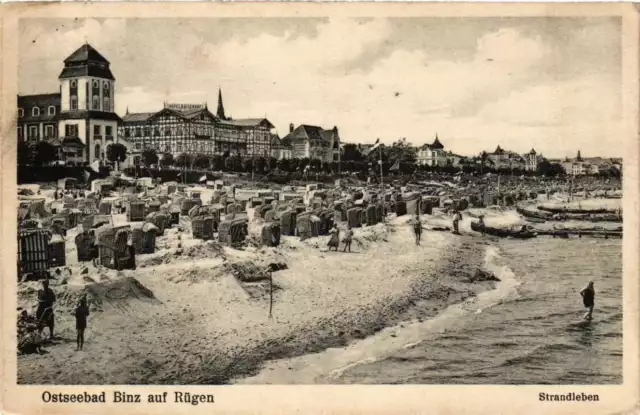 CPA AK Insel RÜGEN BINZ Strandleben GERMANY (670557)