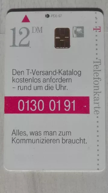 Telefonkarte Telekom 12 DM / 0130-0191 / PD3 97