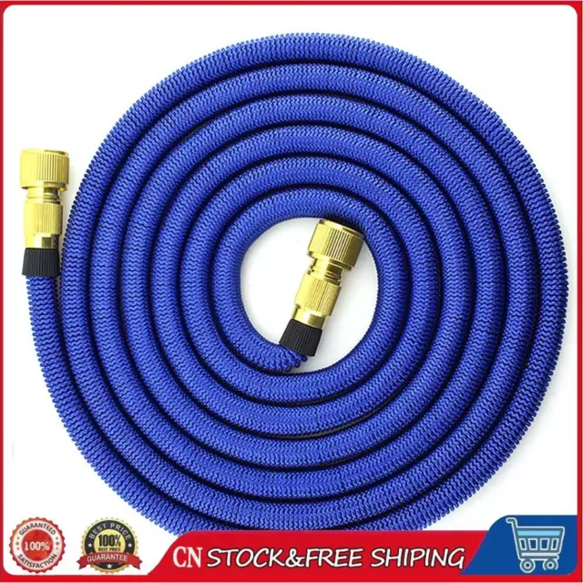 Garden Watering Hose Expandable Car Wash Telescopic Hose Pipe (Blue 25FT)