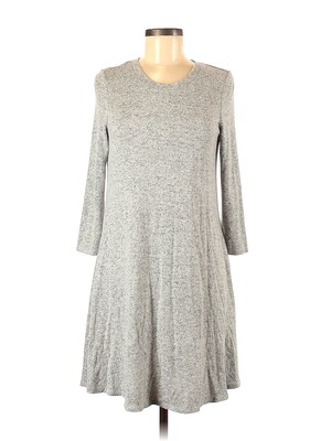 Fortune + Ivy Women Gray Casual Dress M