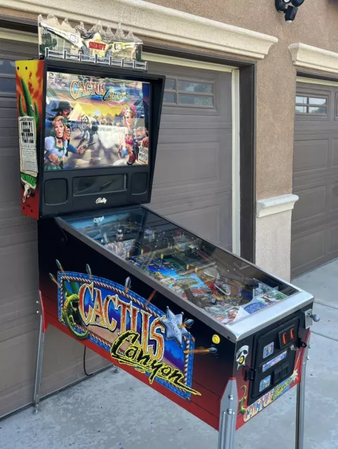 Bally Cactus Canyon Pinball Machine With Mods LED's Laseriffic Topper Original